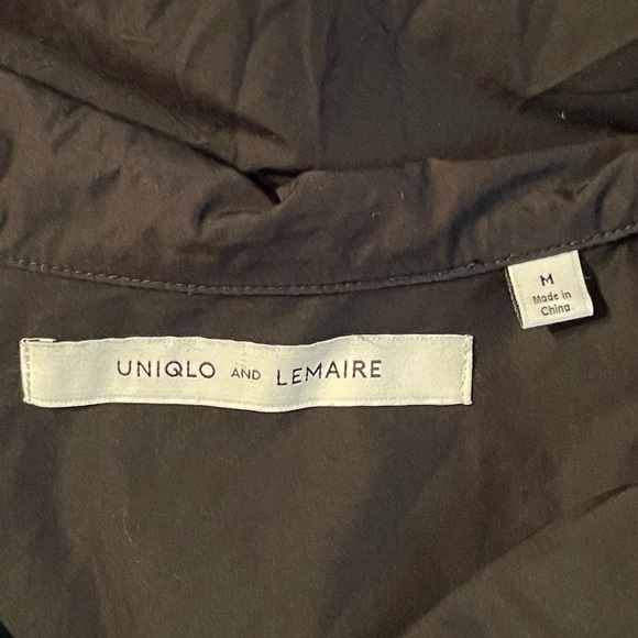 Uniqlo x Lemaire Long Sleeve Black Button Up Dress - Picture 5 of 6